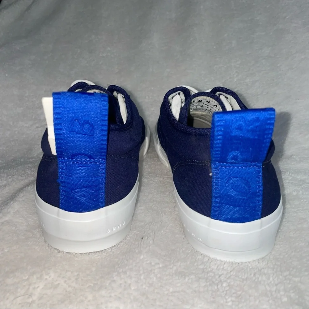 Obra 240 Brazilian Streetwear Canvas Low Sneakers Size 7.5 navy blue